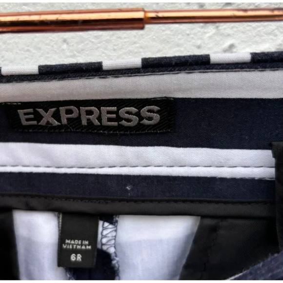 New Express Womens Low Rise Skinny Leg Ankle Fit Sailor Pants Stripes Sz 6R - Picture 13 of 14